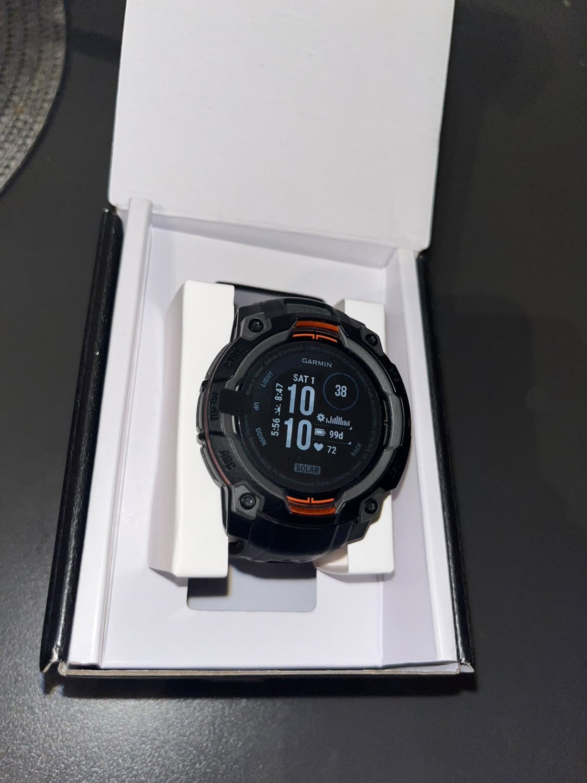Garmin instinct 3 Solar 45mm, Handtassen en Accessoires, Ophalen of Verzenden, Nieuw, Zwart, Garmin