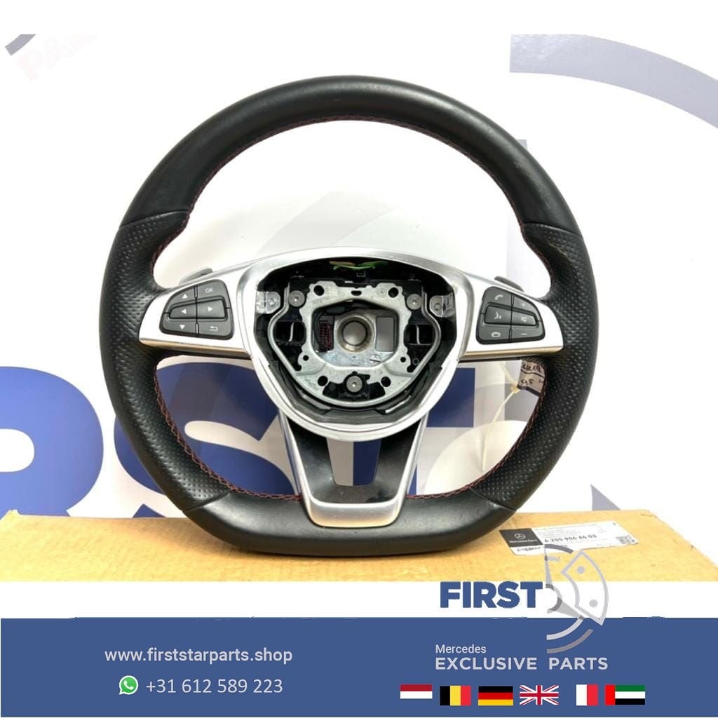 W205 C Klasse W253 GLC Klasse AMG Stuur Mercedes zwart leer, Gebruikt, -, -, Ophalen of Verzenden