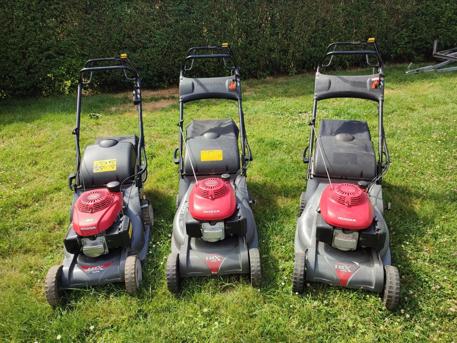 Drie Honda hrx grasmaaiers, Tuin en Terras, Grasmaaiers, Ophalen