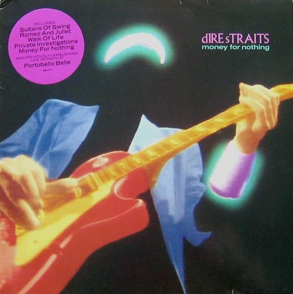 Dire Straits ‎– Money For Nothing, 1980 - 1989, Ophalen of Verzenden, Zo goed als nieuw, Inclusief binnenhoes
