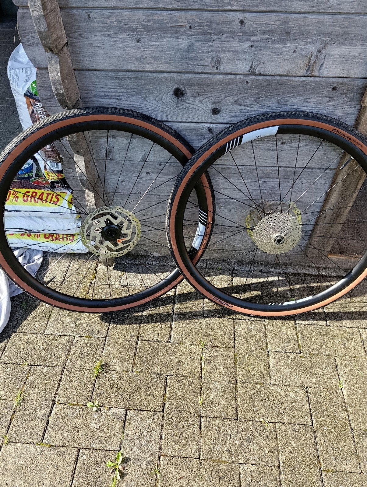 gravel wielset alex rims schimano, Fietsen en Brommers, Fietsonderdelen, Ophalen