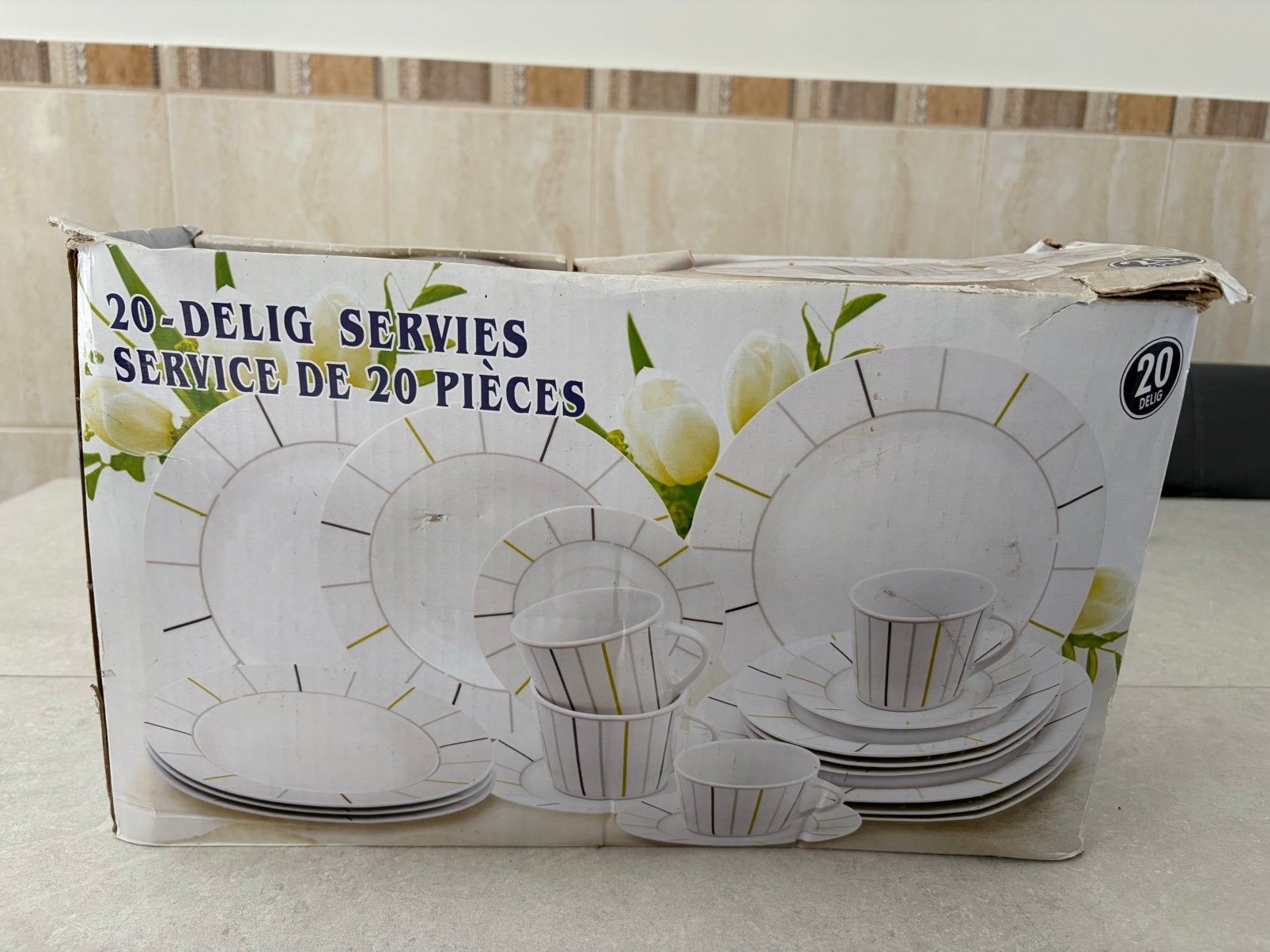 Vaisselle de 20 pièces, Neuf, Service complet, Enlèvement ou Envoi, Porcelaine