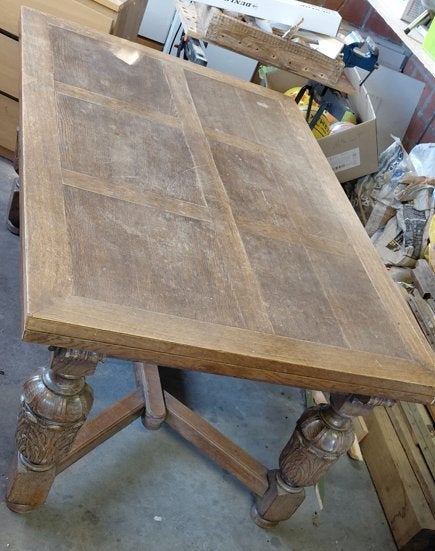 Table en chêne et 6 chaises en chêne - anno 1930, Enlèvement