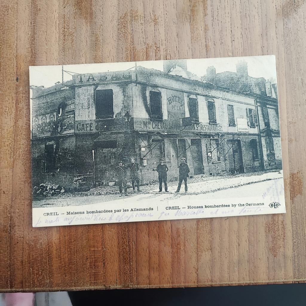 Criel Maison bombardees par les allemands, Ophalen of Verzenden