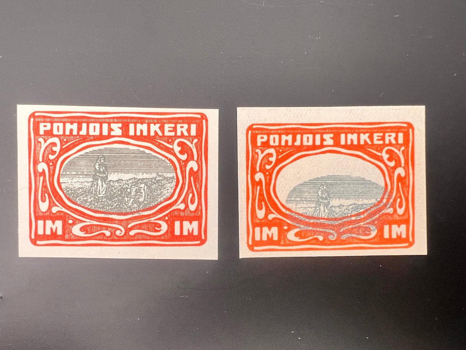 Ingrie du Nord PI12 Hn – paire, centre décalé, Enlèvement ou Envoi, Finlande