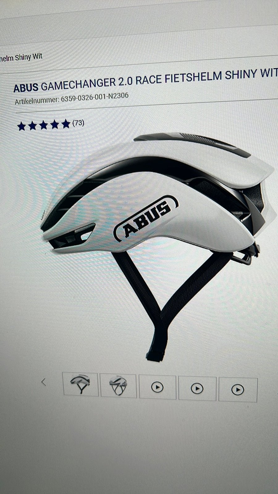 Fietshelm Abus gamechanger 2.0, Fietsen en Brommers, Ophalen, Zo goed als nieuw