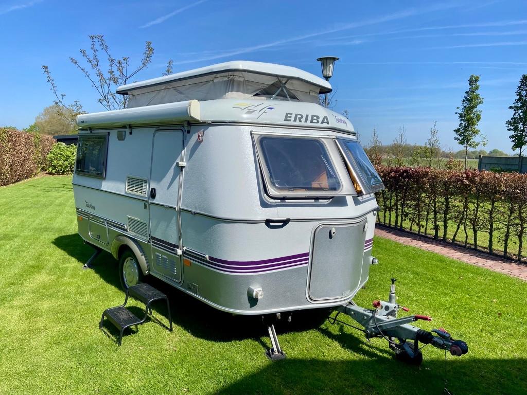 Eriba Triton 420 erg mooie caravan, Tot en met 2, 750 - 1000 kg, Particulier, 4 tot 5 meter