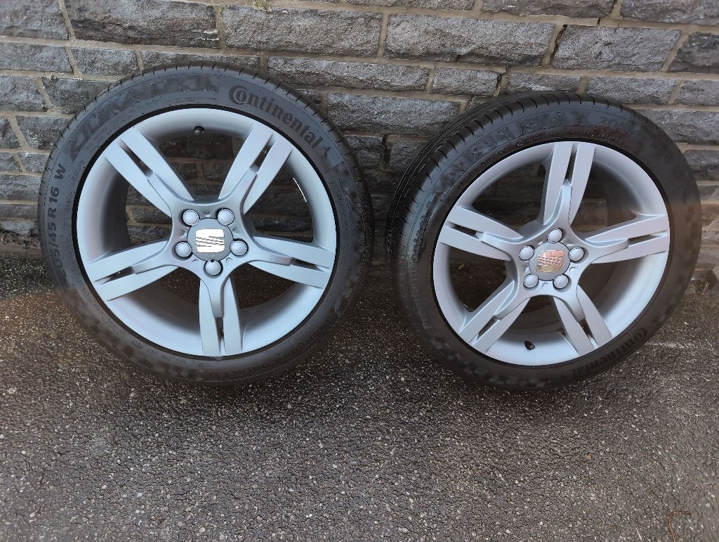 Originele set van 4 velgen Seat Ibiza 6L - 16 inch, 16 pouces, Véhicule de tourisme, Pneus été, 205 mm