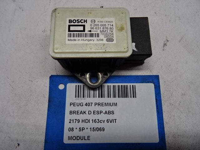 UNITE ELECTRONIQUE Peugeot 407 SW (6E) (9663187680), Utilisé, Peugeot