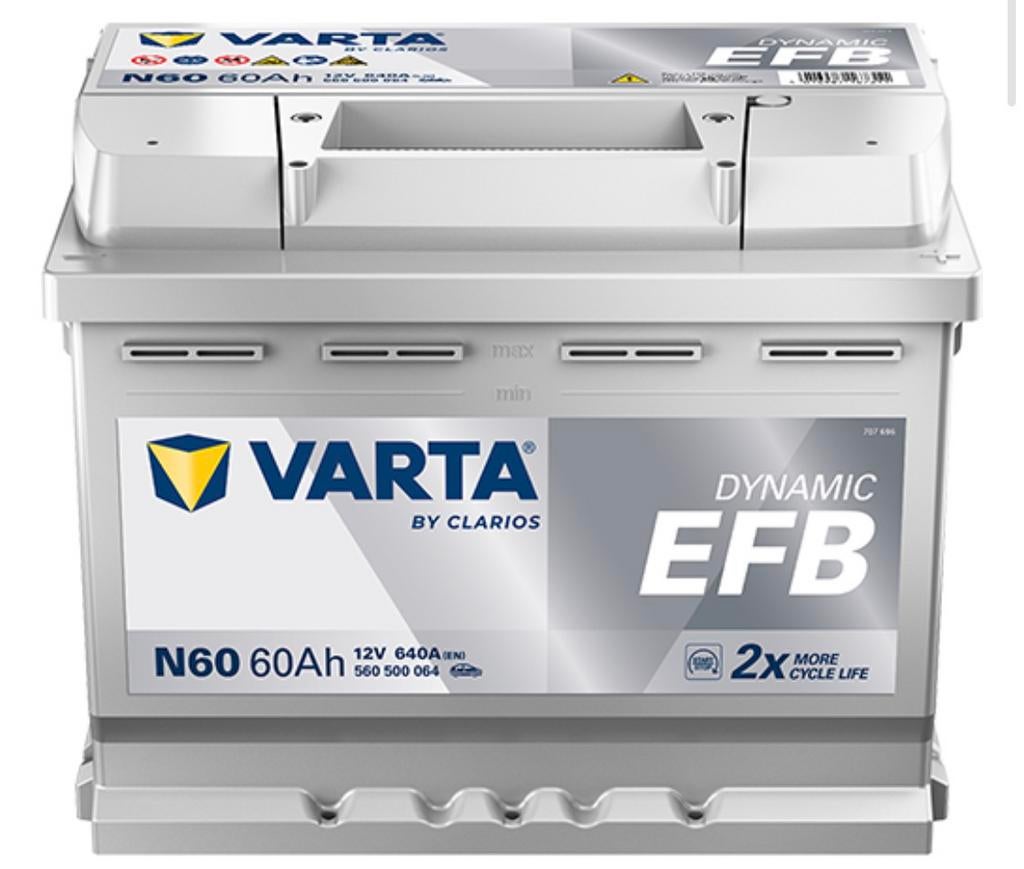 Nieuwe auto batterij Varta 12v 60Ah, Auto-onderdelen, Ophalen, Nieuw