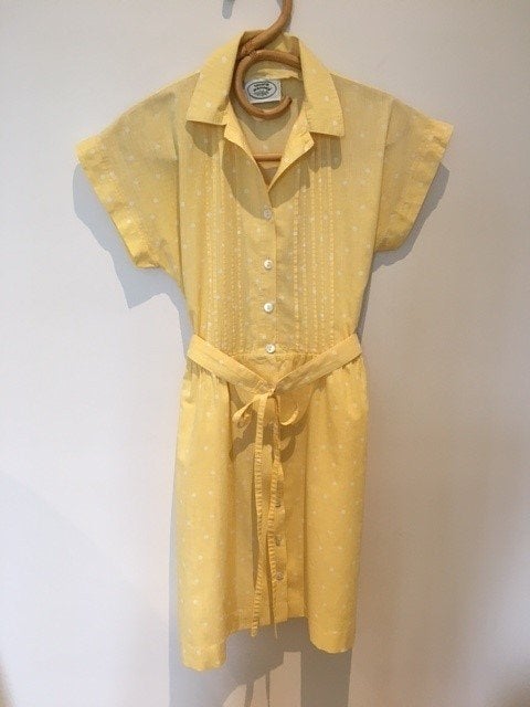 Vintage Laura Ashley jurkje uit de jaren '80, LAURA ASHLEY, Ophalen, Maat 36 (S), Geel