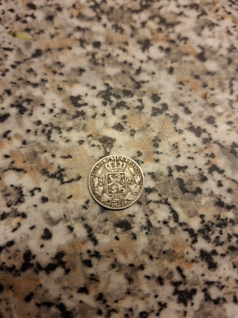 20 cent 1852 zonder punt leuk verzamelmuntje, Ophalen