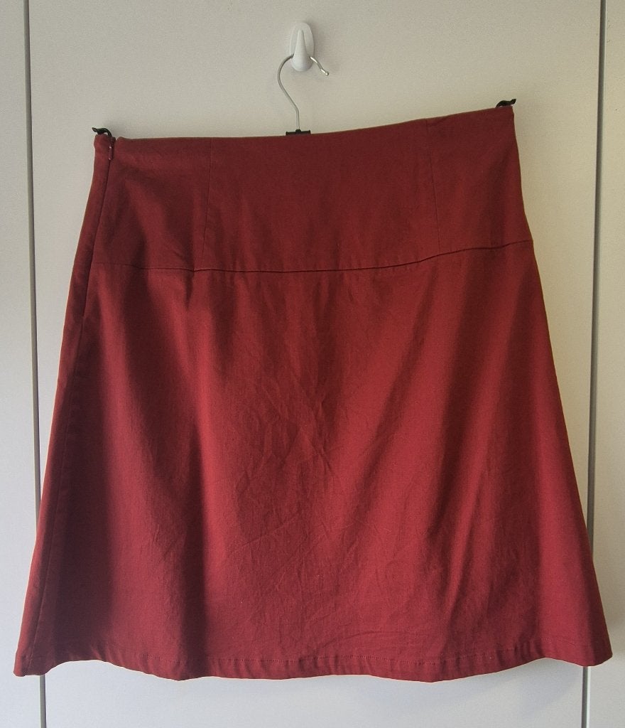 Flair bordeaux A-lijn rok – maat L – 98% katoen, Kleding | Dames, Flair, Maat 42/44 (L), Ophalen of Verzenden, Zo goed als nieuw