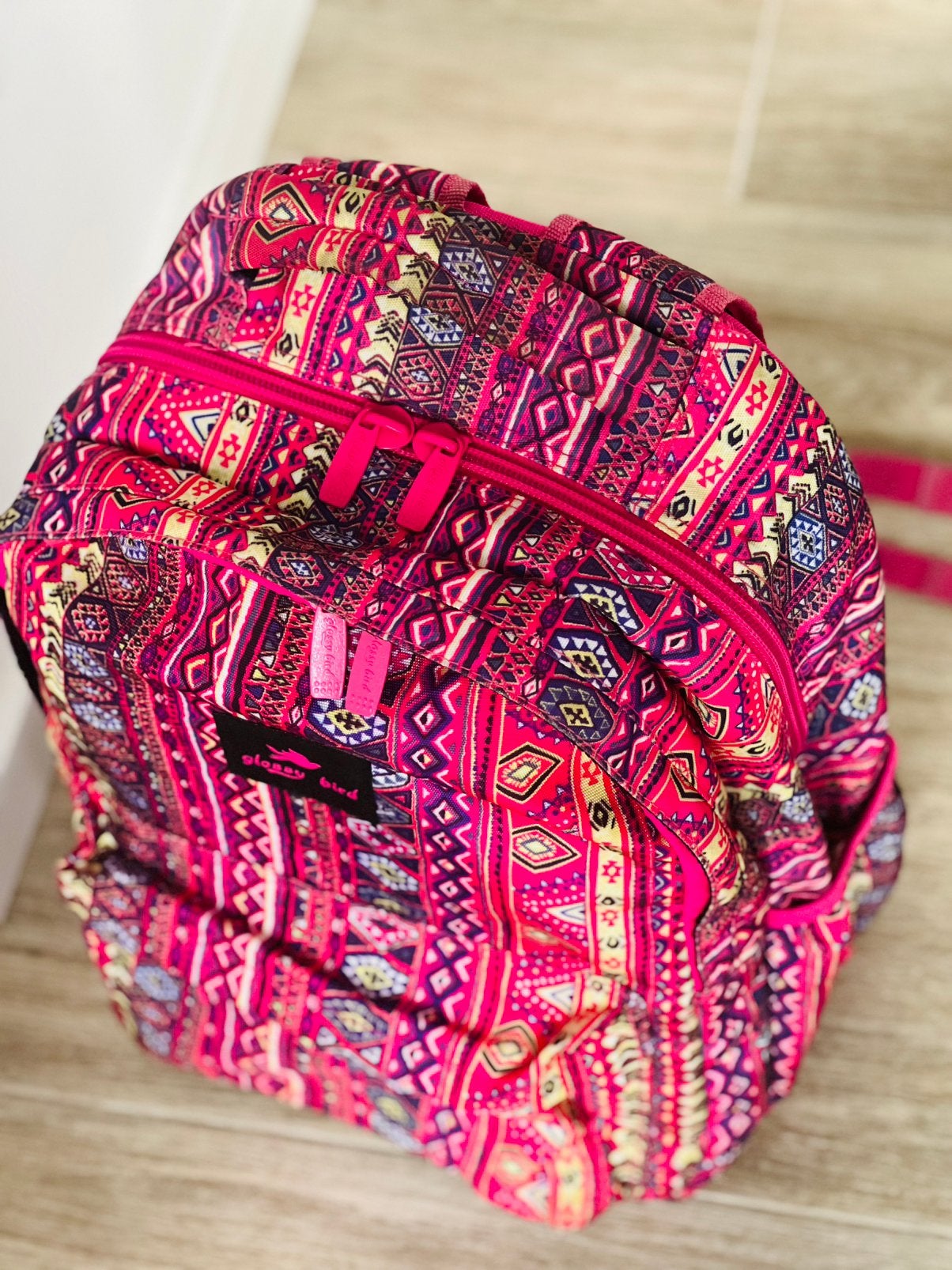 Boekentas, Handtassen en Accessoires, Tassen | Schooltassen, 40 tot 50 cm, Zo goed als nieuw, Roze, 40 tot 50 cm