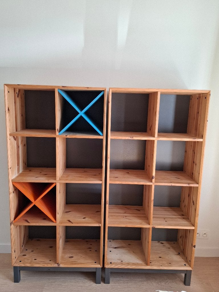 Houten IKEA kast met vakken, Huis en Inrichting, Ophalen, Gebruikt