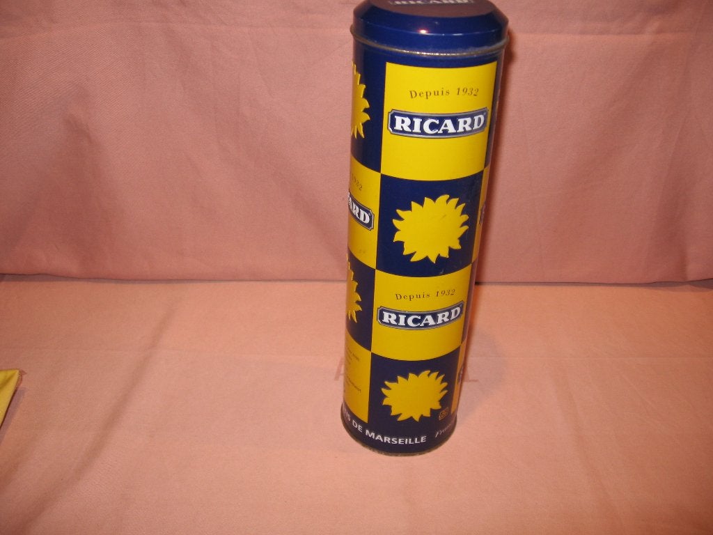Ricard metalen flessendoos, Ophalen of Verzenden, Gebruikt, Gebruiksvoorwerp