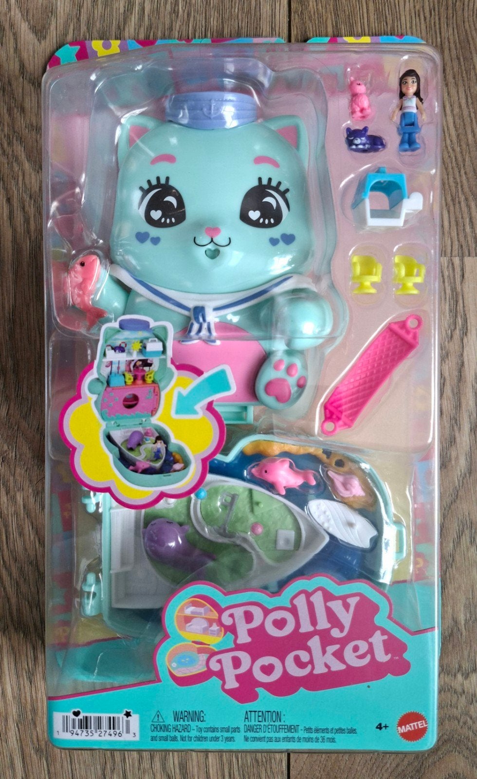 Polly Pocket zeilend katje (nieuw), Ophalen of Verzenden