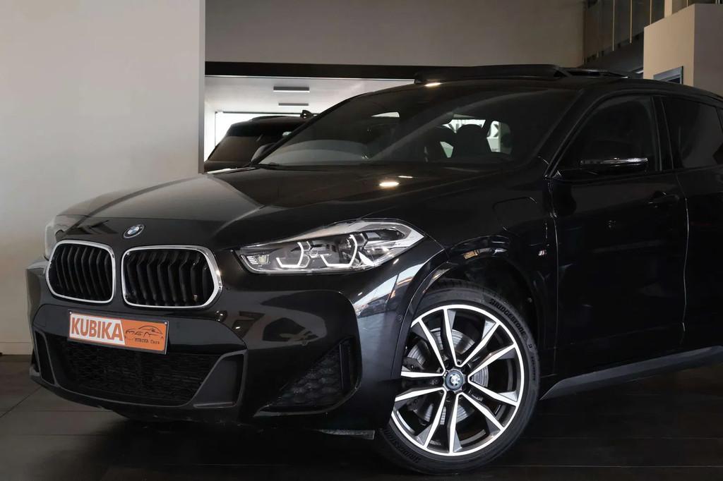 BMW X2 xDrive25e M-pack PANO BTW Head/Up Keyless Garantie, Autos, BMW, Cuir, Euro 6, Entreprise, Noir