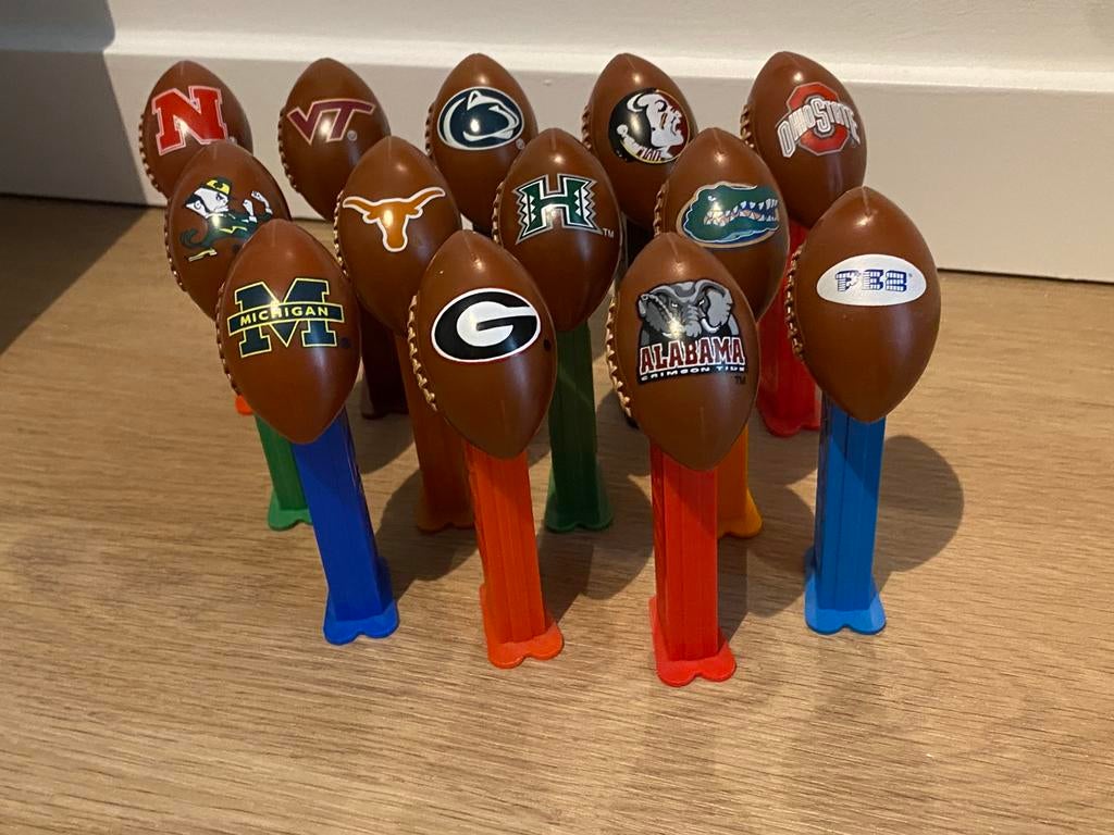 Americain football PEZ 3e ‘t stuk 4 voor 10e, Ophalen of Verzenden, Zo goed als nieuw