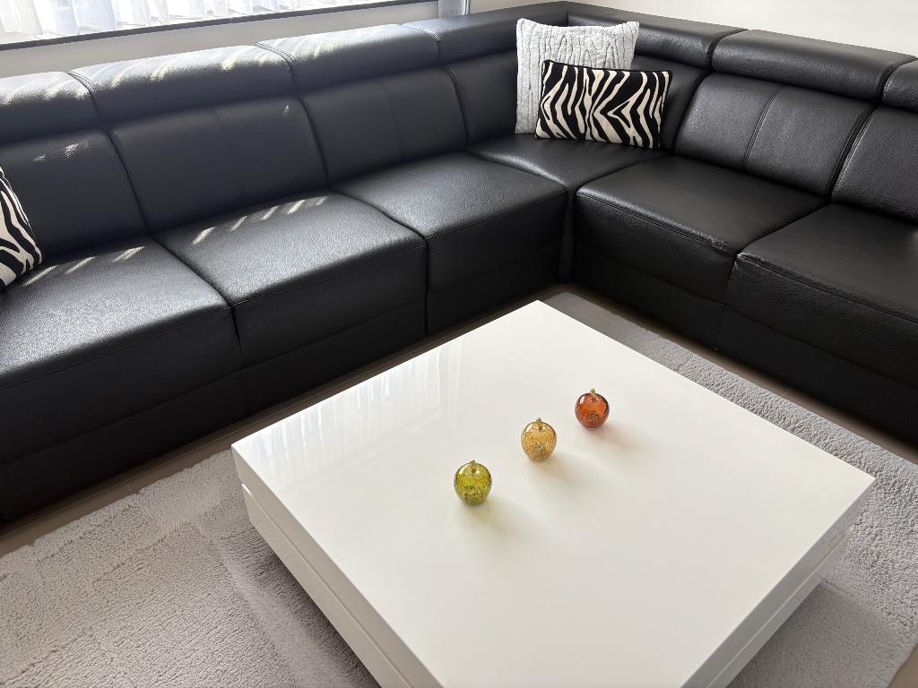 Hoeksalon te koop, Huis en Inrichting, Ophalen, Gebruikt, Leer