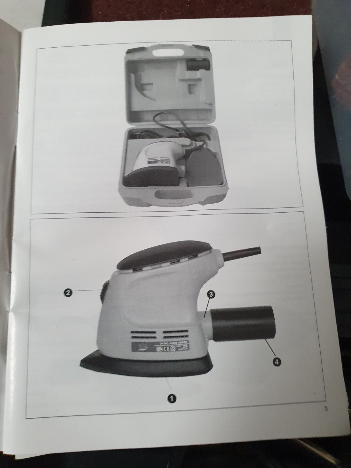HANDPALM SCHUURMACHINE CRAFT MET DOOS SCHIJVEN VOOR 15 EUR0, Doe-het-zelf en Bouw, Ophalen, Gebruikt