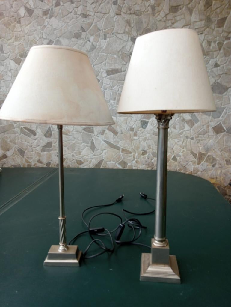 Bijzet lampen, Ophalen, Gebruikt, Verzilverd, 25 tot 50 cm