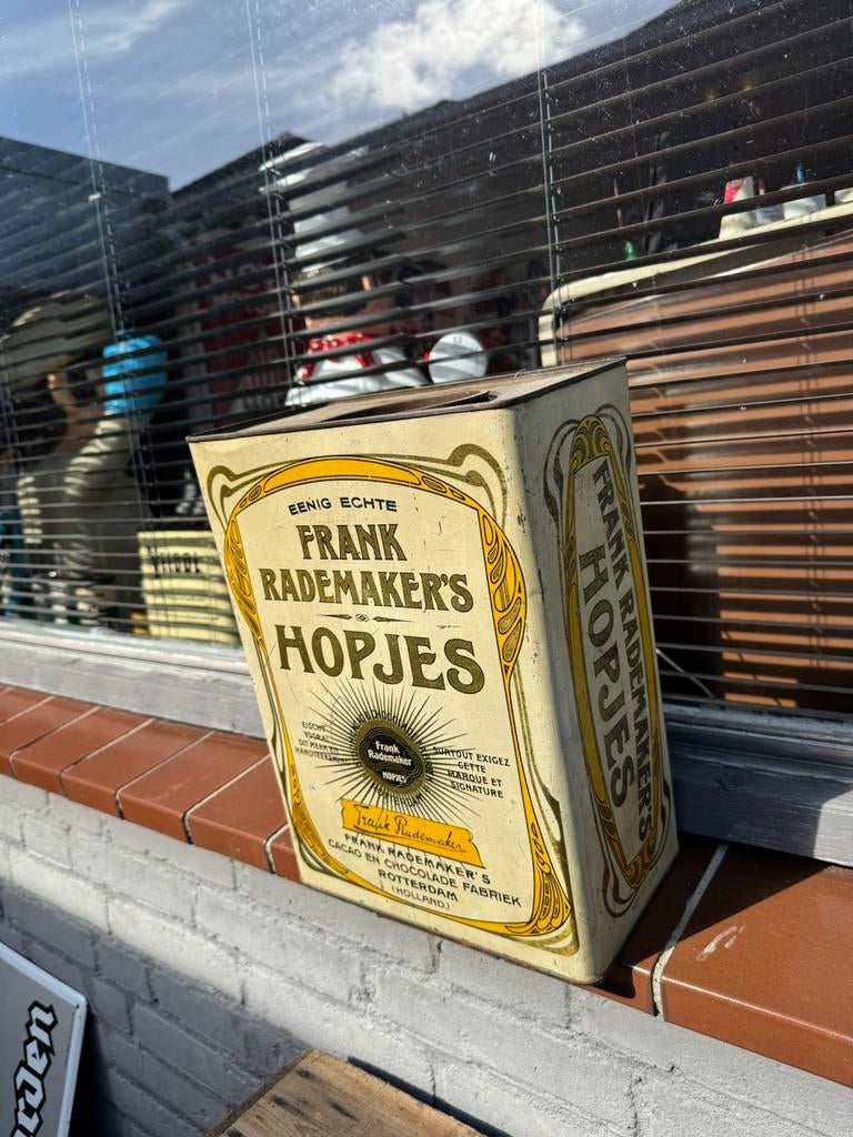 Hopjes oud groot reclame blik, Ophalen, Gebruikt, Overige, Overige merken