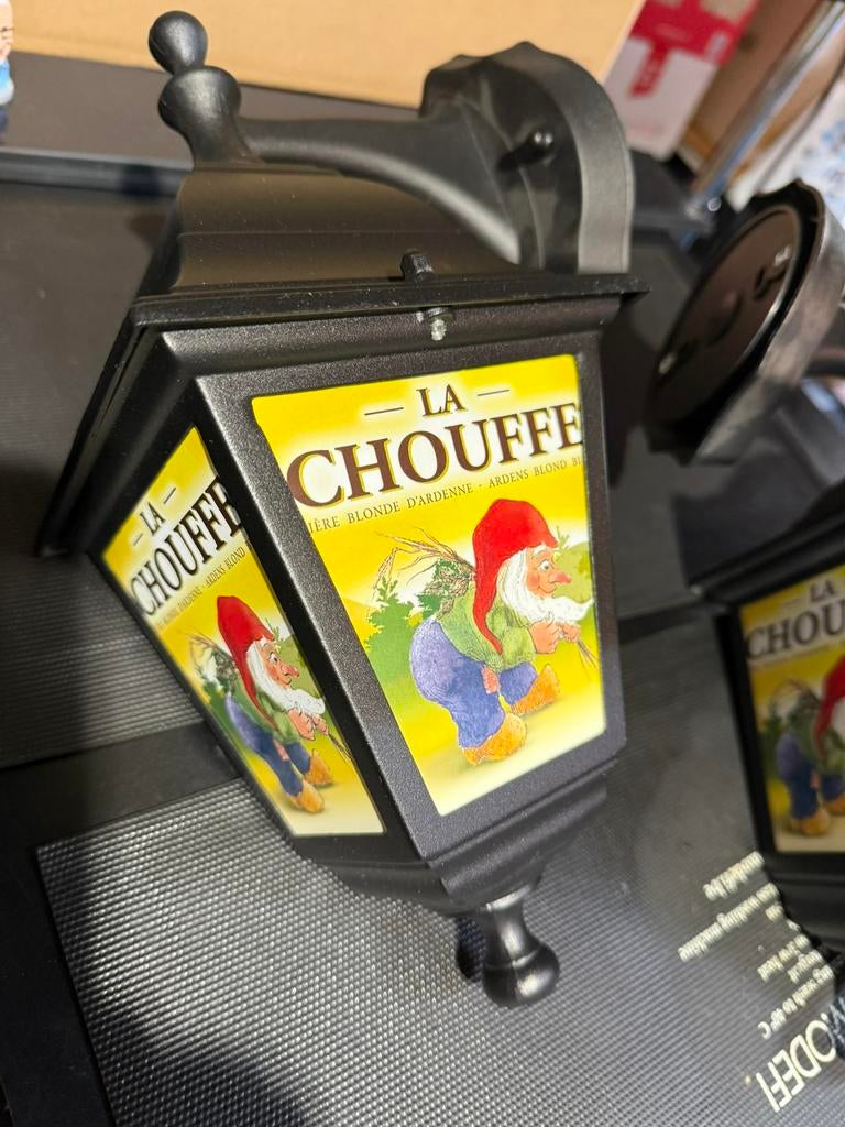 Twee lampen La Chouffe / lantaarn, Verzamelen, Biermerken, Ophalen of Verzenden, Nieuw
