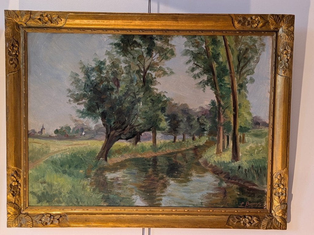 Tableau, Encadré, Peinture à l'huile, Panneau, Enlèvement