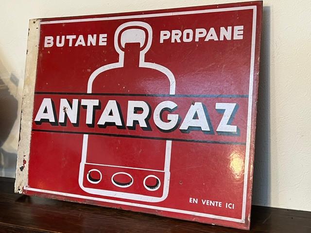 Oud emaillebord Antargaz, Butane Propane, Ophalen