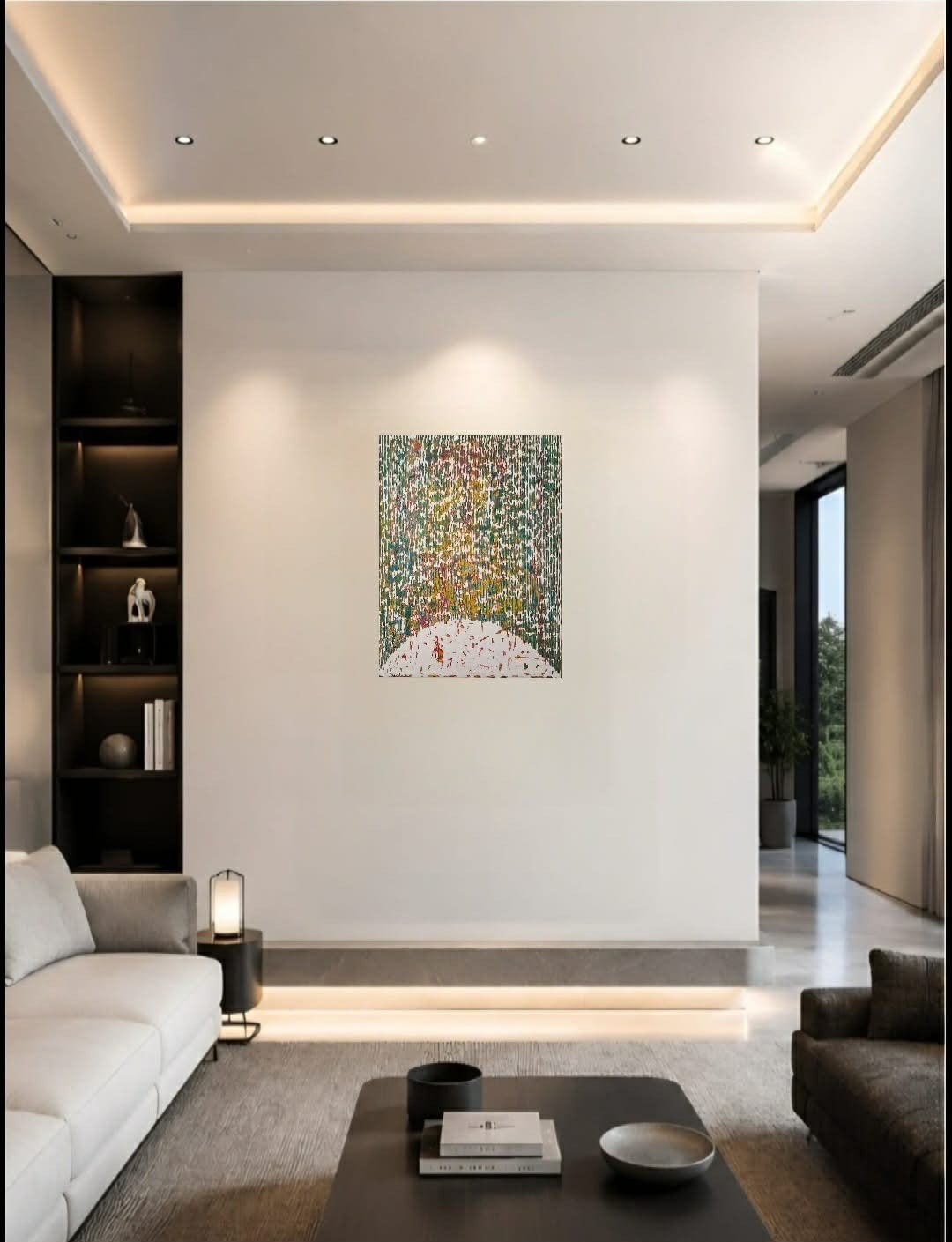 Always in my haert incl. baklijst, Abstract, Acrylverf, Ophalen of Verzenden, Handgeschilderd