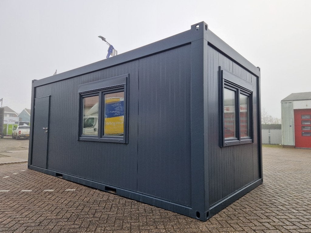 Nieuwe 6x3m kantoorunit / uitvoerderskeet met keuken en wc, Envoi