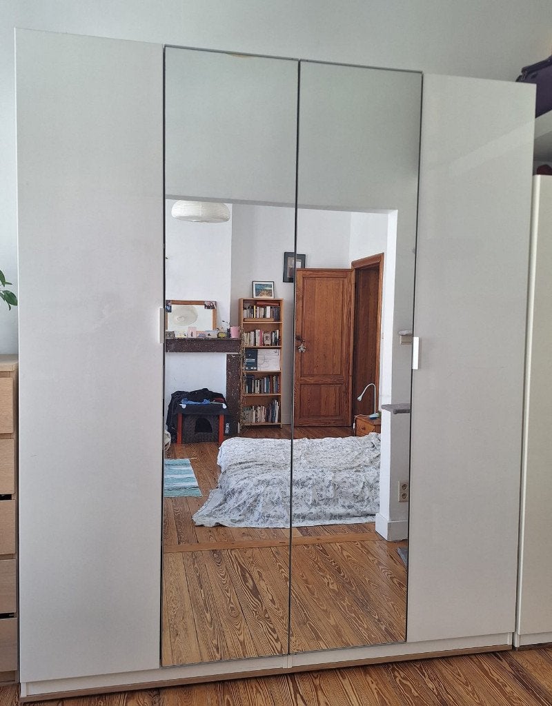 Armoire avec miroir, 200 cm ou plus, Comme neuf, Enlèvement, Avec tiroir(s)