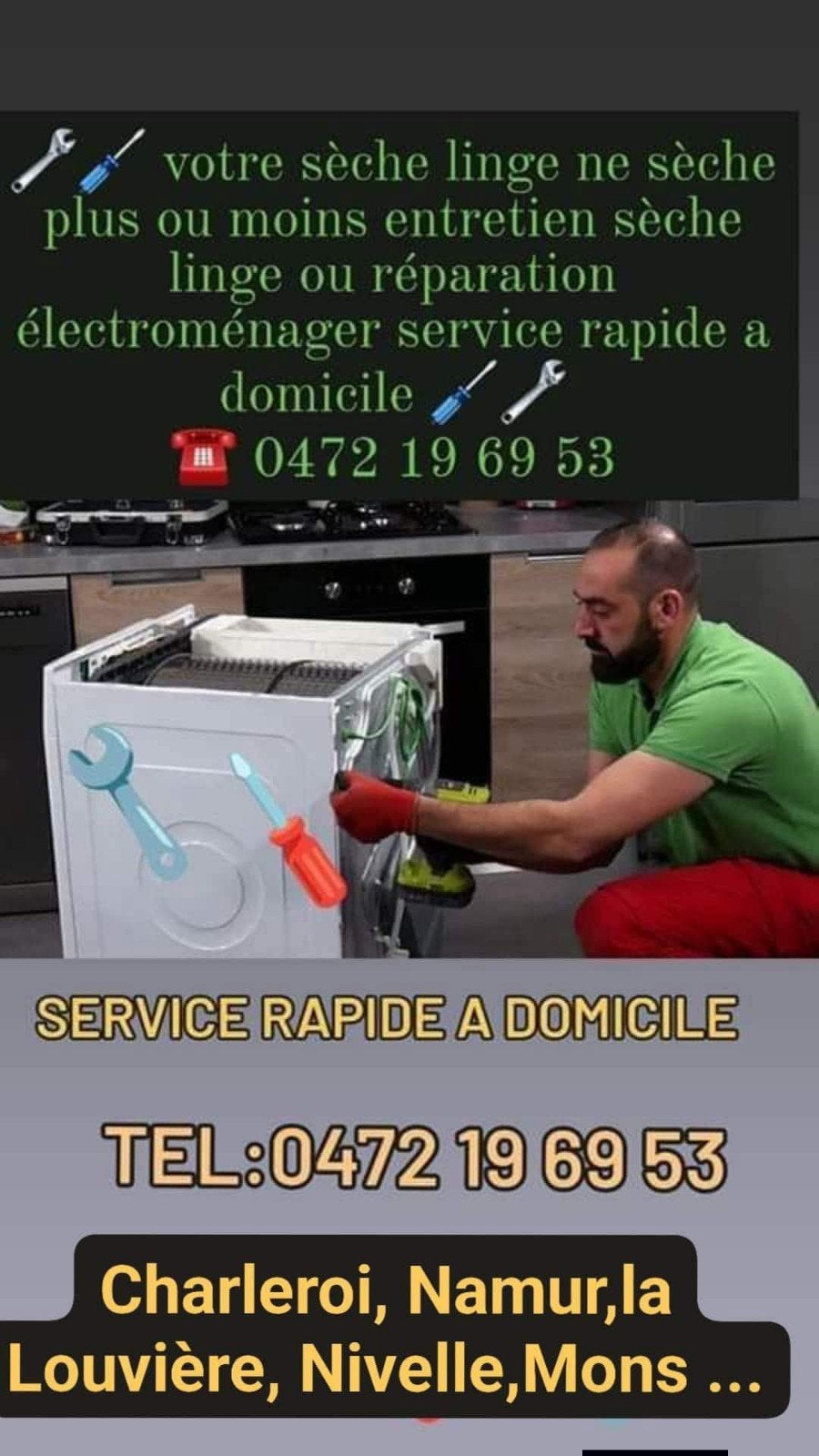 Réparation électroménager service rapide a domicile, Offres d'emploi