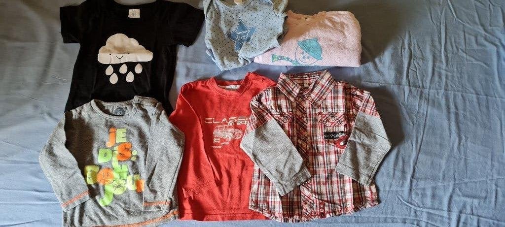 pakket babykledij jongen mt 80, 6 stuks, Ophalen, Gebruikt, Maat 80
