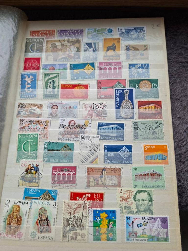 Postzegels europa cept, Ophalen