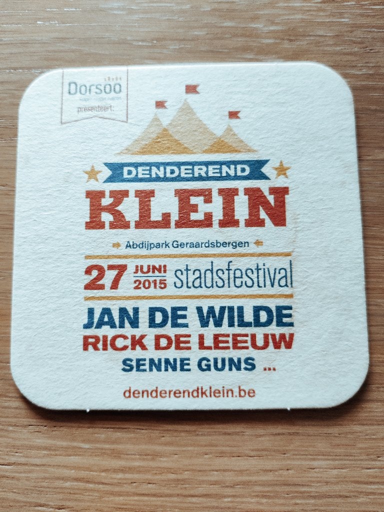 Bierviltje stadsfestival Geraardsbergen R/V, Verzamelen, Ophalen of Verzenden, Zo goed als nieuw, Viltje(s), Overige merken