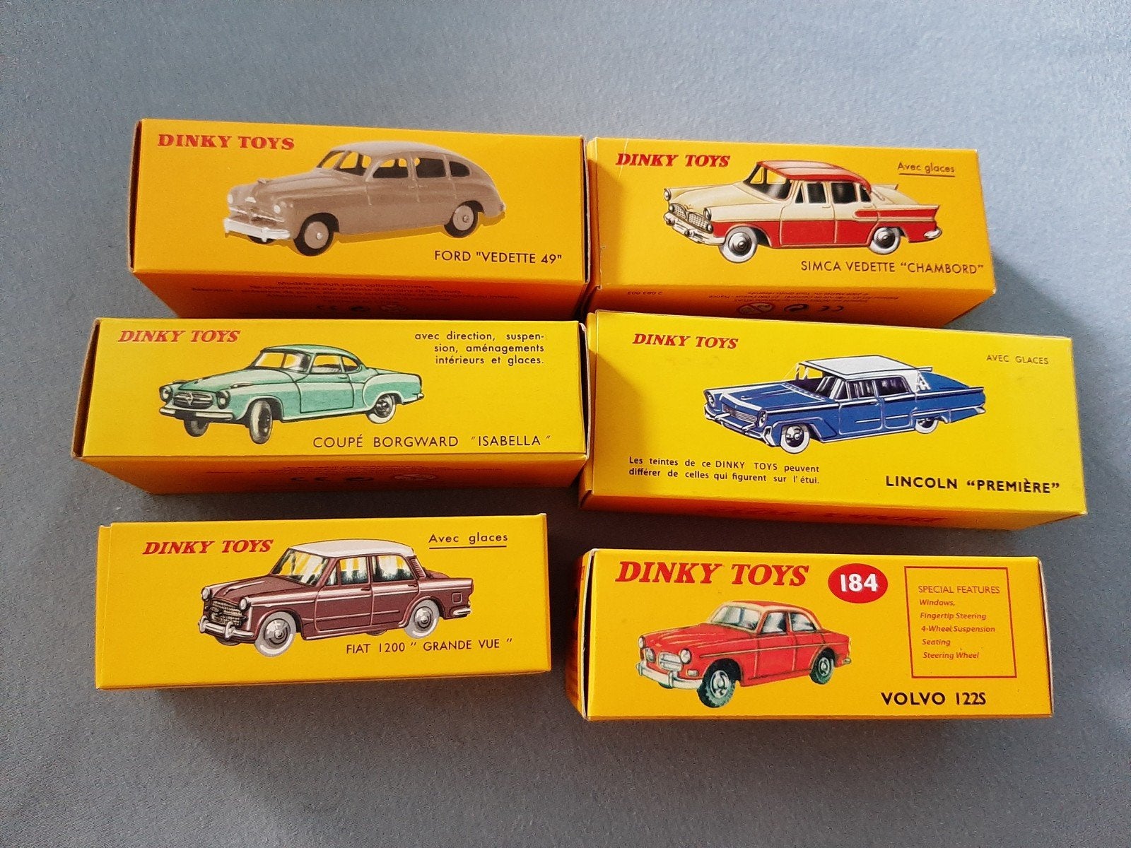 6 voitures Atlas Dinky Toys, avec boîte, Hobby & Loisirs créatifs, Enlèvement ou Envoi, Voiture