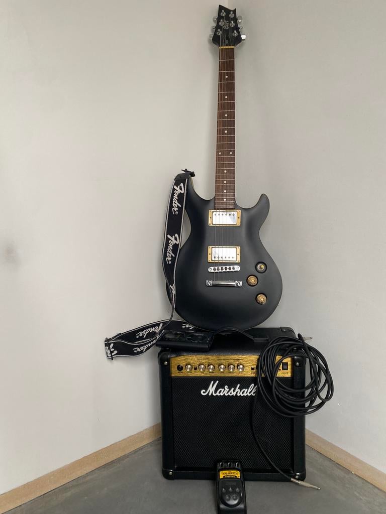 GUITARE ÉLECTRIQUE CORT + AMPLI MARSHALL, Musique & Instruments, Enlèvement, Guitare