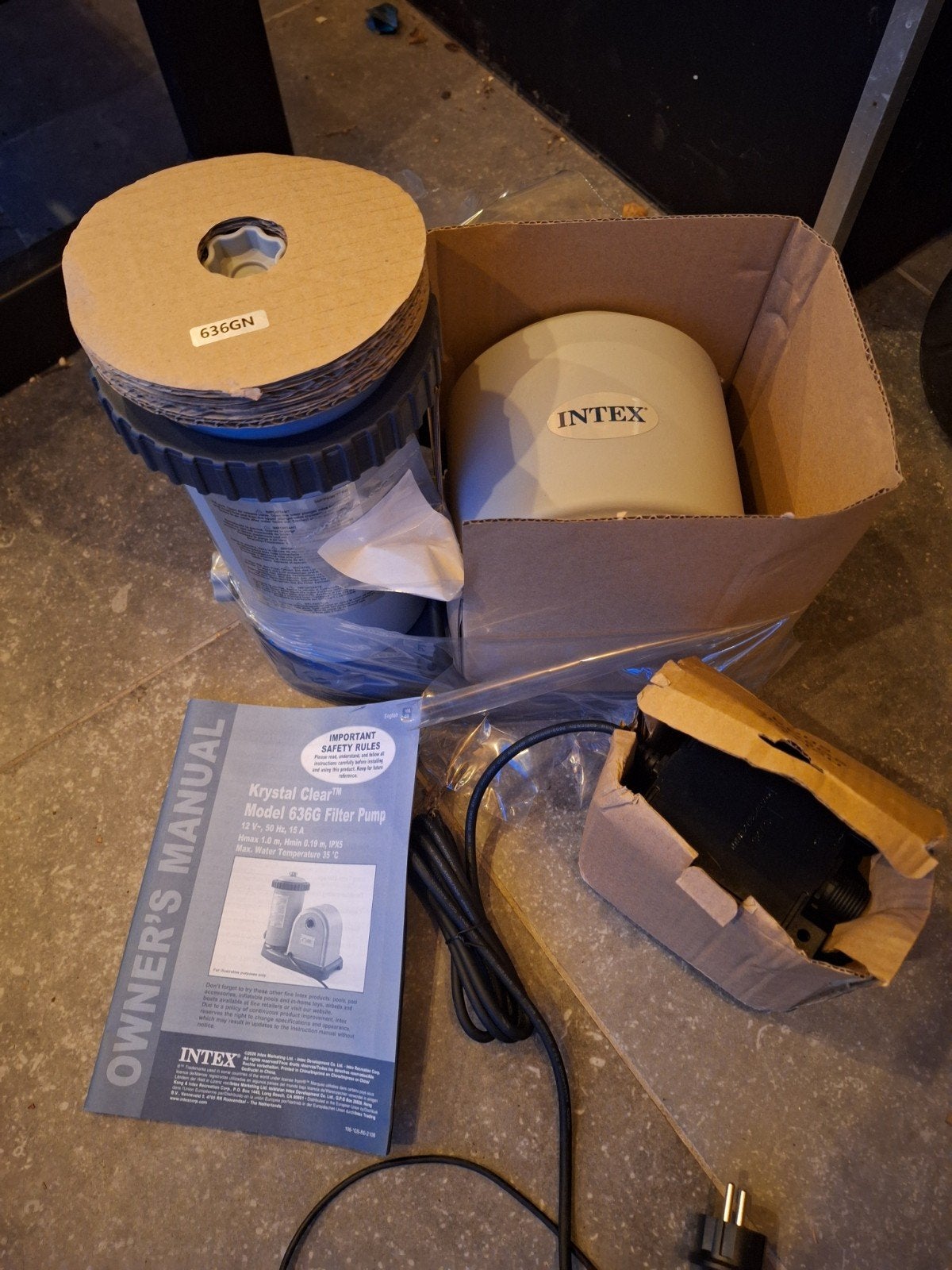Nieuwe Intex patroonfilter zwembad 636G + gebruikte skimmer, Ophalen, Skimmer