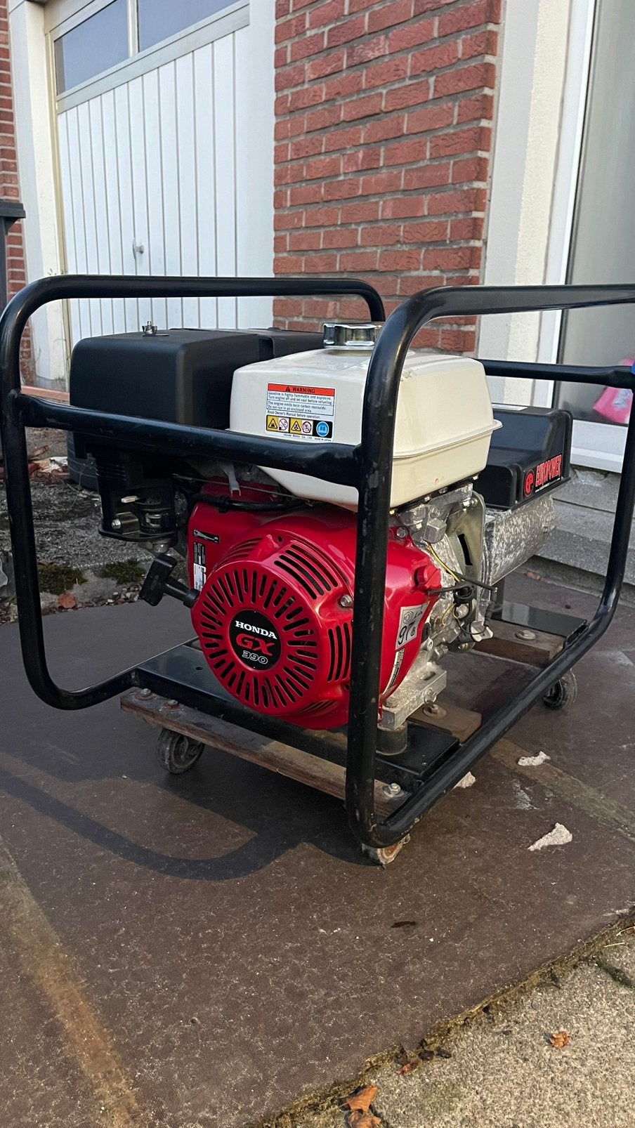 Honda europower stroomgroep 6kv, Ophalen, Benzine, Zo goed als nieuw, Geluidgedempt