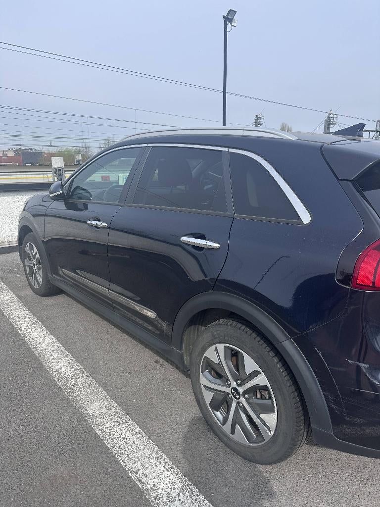 Kia E-niro - 64 kWh - More edition, Auto's, Automaat, Zwart, Blauw, Leder en Stof
