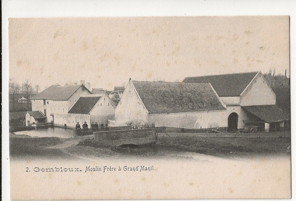 gembloux cpa moulin frere  grand'manil, Ophalen of Verzenden, Voor 1920, Ongelopen, Waals-Brabant