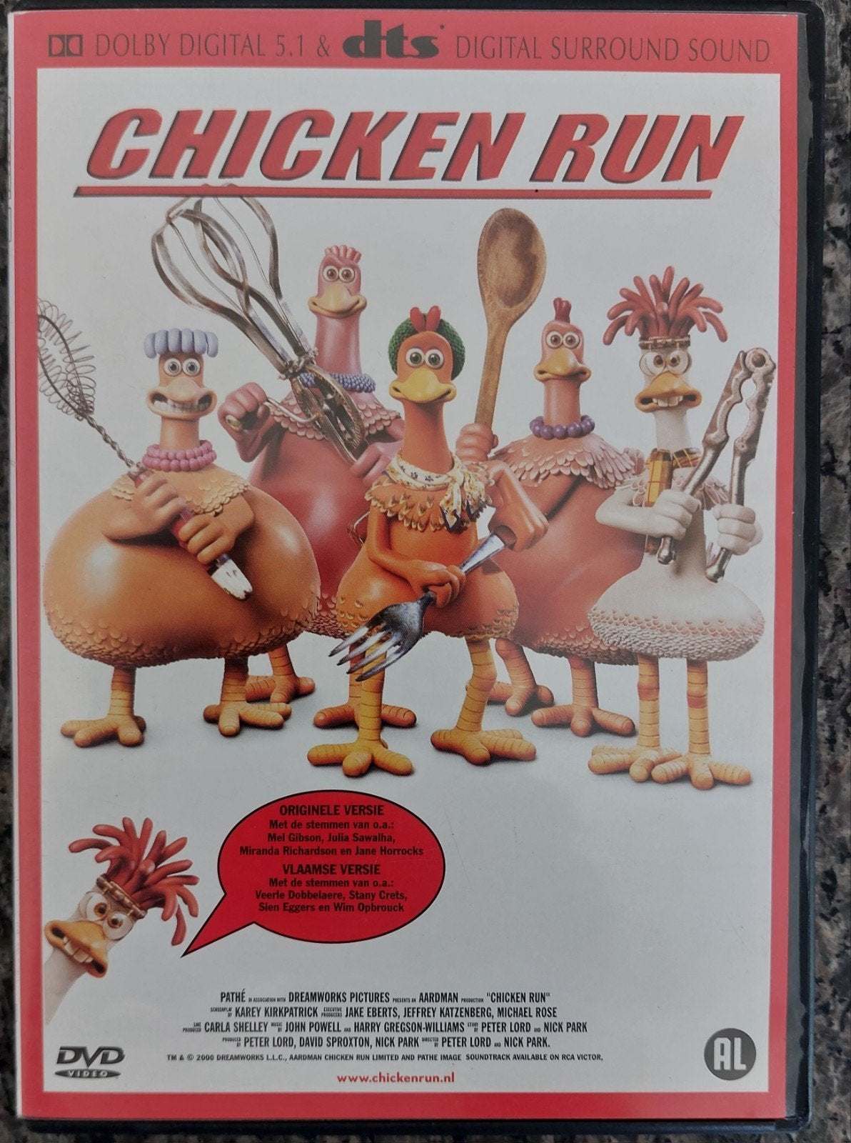 Dvd Chicken Run Vlaams, Ophalen of Verzenden