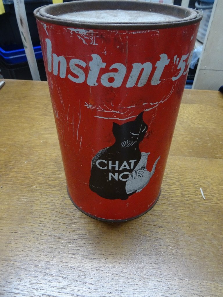 oud blik chat noir, Verzamelen, Ophalen of Verzenden, Koffie