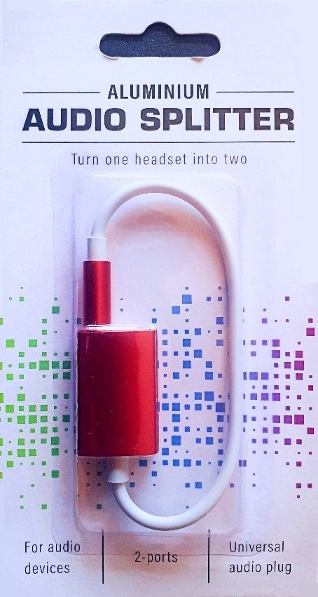 Universele Audiosplitter Audio Splitter 3,5mm Plug 2 poorten, Telecommunicatie, Mobiele telefoons | Toebehoren en Onderdelen, Nieuw