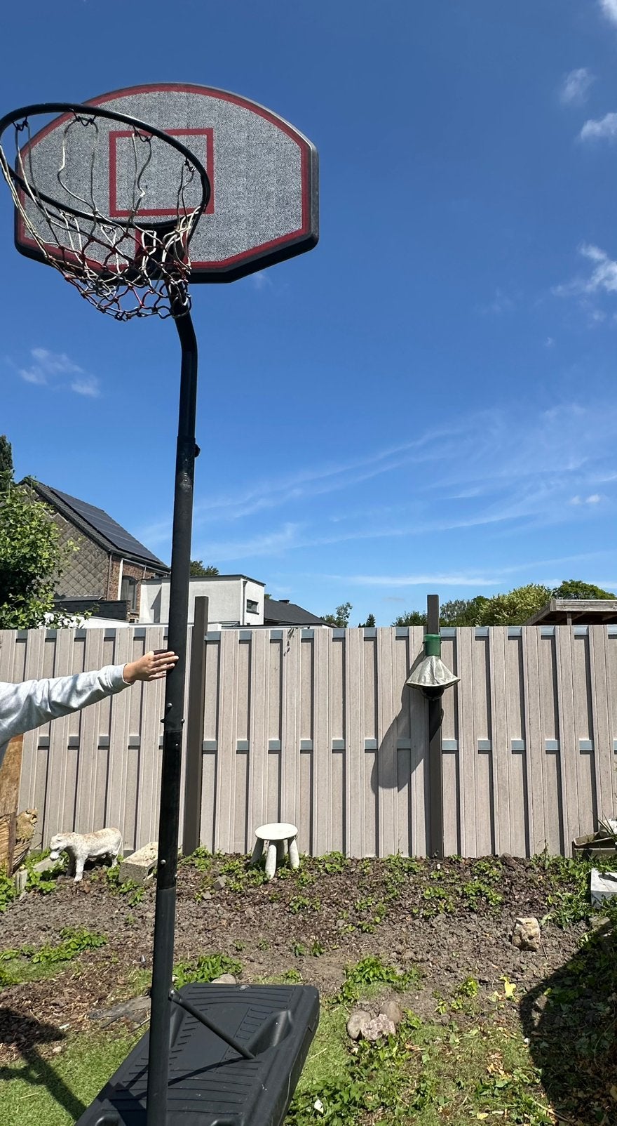 Verstelbare basketbalring, Ophalen, Gebruikt, Ring, Bord of Paal