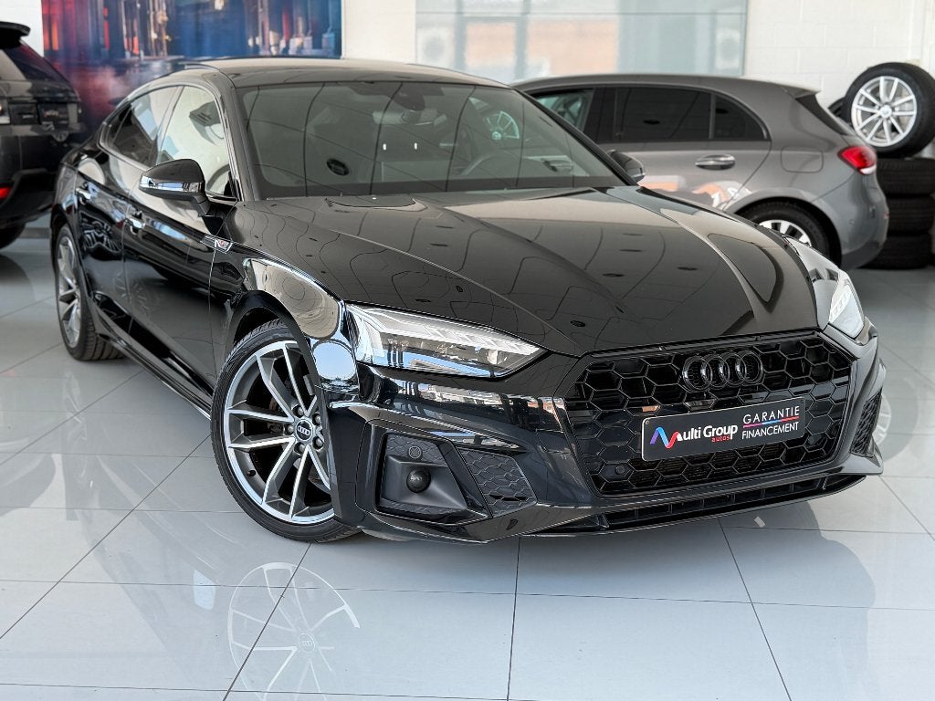 Audi A5 2.0TDI S-Line *GARANTIE1an*ToitOuvrant*2022*92.000km, Dealer onderhouden, 4 cilinders, Zwart, 5 deurs