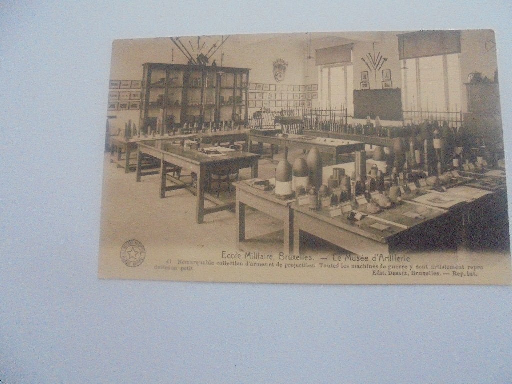 bruxelles- ecole militaire-musée d'artillerie, Collections, Envoi, 1920 à 1940, Non affranchie, Bruxelles (Capitale)