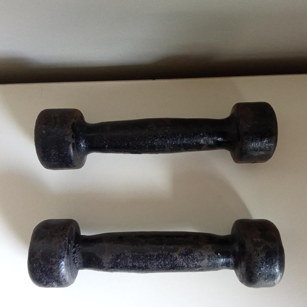 OUDE METALEN HAND GEWICHTEN, Antiek en Kunst, Antiek | Gereedschap en Instrumenten, Ophalen of Verzenden